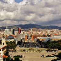 Вид на Барселону с площадки Национального Дворца Барселоны :: Aida10 