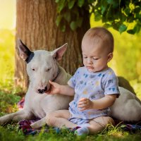 Собака и ребёнок :: Анна Григорьева