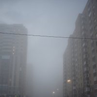 Туман в Тюмени :: Сергей Расташанский