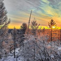 Восход в солнечной Якутии :: Galina Iskandarova