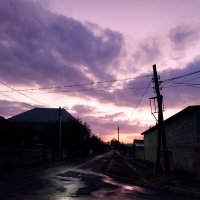 Фиолетовый закат после дождя :: Юлия Степанова