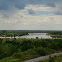 Мелиховская. Залив Мелиховский Ковш (вид с Ширяевского бугра). :: Пётр Чернега