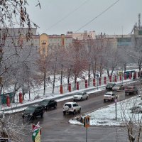 Первый снег в Вольске. :: Анатолий Уткин