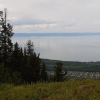 Вид на озеро Байкал с горы Соболиной :: Галина Минчук
