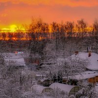 Заснежное село утром :: Георгий А