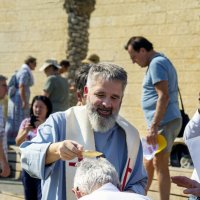 Обряд крещения на реке Иордан... :: Cергей Павлович