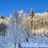 Озеро Сарва. Зимой не замерзает :: Людмила Белякова