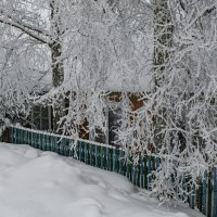 Холодные красо́ты сибирского посёлка :: Сергей Шаврин