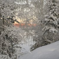Теплый снег, оранжевые горы :: Сергей Шаврин