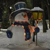 Снеговик с подсветкой :: Александр Буянов