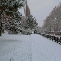 Набережная  Салгира,зима  2019 г :: Валентин Семчишин