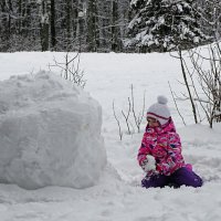 Дети любят снег. :: Милешкин Владимир Алексеевич 
