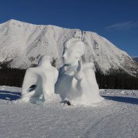 Снежные скульптуры в Хибинах :: Ольга 