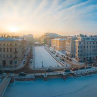 Туманный рассвет в Санкт-Петербурге :: Фёдор. Лашков