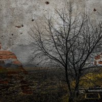 Дерево на фоне кирпичной стены :: Юлия Денискина