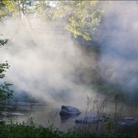 Туман на реке большая Сатка :: Василий Дворецкий