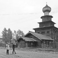 Церковь Ильи Пророка, деревянная, 1690 г. (разобрана  2009 г., не восстановлена). :: Сергей Яснов