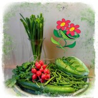 Зелёные овощи  и редис :: Nina Yudicheva
