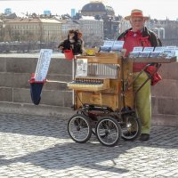 Музыкант на Карловом мосту. Прага :: Любовь Зинченко 