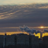 Зимнее утро в Новосибирске :: Евгений Печенин