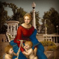 Рафаэль (1483-1520)  Мадонна с детьми и самокатом. :: Willy 