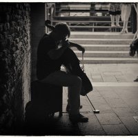 Уличный музыкант. Венеция 2022 :: Даниил Знаменский