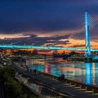 Мост Влюбленных ночью. :: Яков Хруцкий