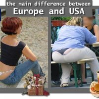 Разница между Европой и Америкой. :: Светлана Хращевская