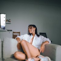 Сексуальная девушка в нижнем белье в солнечной студии :: Lenar Abdrakhmanov