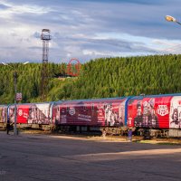 Сегодня в Ухте впервые остановился интерактивный музей на колесах - Поезд Победы :: Николай Зиновьев