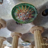 мозаичный потолок(в парке Гуэль) :: Светлана Баталий