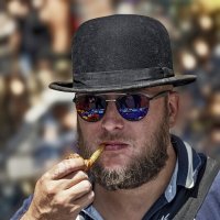 Hat, pipe and glasses :: Shmual & Vika Retro