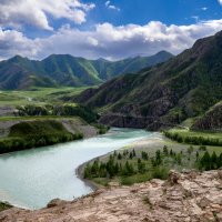 Там, где Чуя впадает в Катунь :: Олег Каразанов