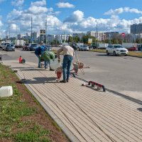 Защита от любителей на тротуар заезжать на машине :: Валерий Иванович