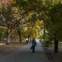 Осень в Семинарском  парке :: Валентин Семчишин
