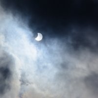 Частичное солнечное затмение 2022 :: Вадим Фотограф