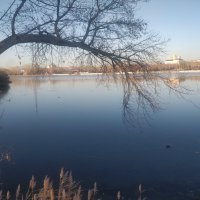 Октябрь на городском озере.Караганда. :: Андрей Хлопонин