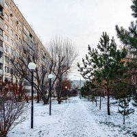 Первый снег в Красноярске :: Андрей Аксенов