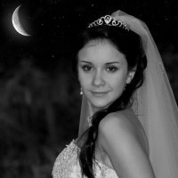Монохромный потрет невесты :: Анатолий Клепешнёв