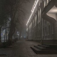 Туман на центральной улице :: Константин Бобинский