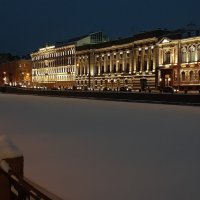 Зимний вечер на Фонтанке :: Наталья Герасимова
