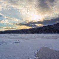 Закат на озере Тургояк. :: Алексей Трухин