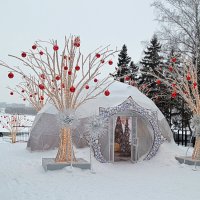 Домик Снежинки на набережной Оби :: Татьяна Лютаева