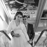Монохромное свадебное фото :: Анатолий Клепешнёв