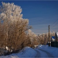 "По переулку вниз и на горку. Деревенская зима"© :: Владимир Макаров