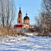 Церковь  Казанской иконы Божьей Матери. село Октябрьское. Воронежская область, Поворинский район. :: Восковых Анна Васильевна 