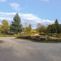 Пейзажи  ботанического  сада :: Валентин Семчишин