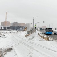 Новый мост и строящая станция метро :: Валерий Иванович