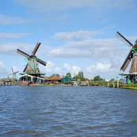 Ветряные мельницы Zaanse Schans Нидерланды :: wea *