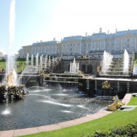 Петергоф Большой дворец ,каскад,фонтан "Самсон" :: Нина Колгатина 